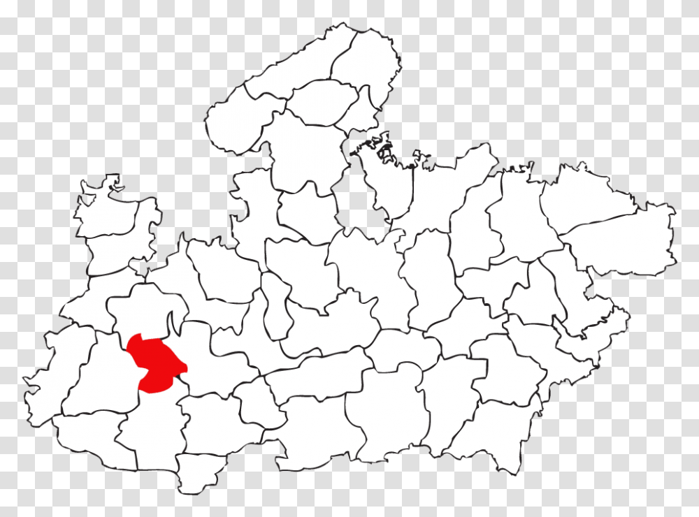 Location Of Indore In Madhya Pradesh Madhya Pradesh Map Vector, Diagram, Plot, Atlas Transparent Png