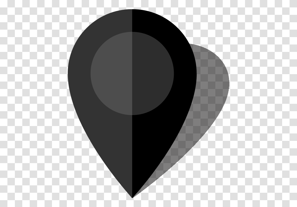 Location On A Map Black And White Black Location Icon, Plectrum, Lamp, Moon, Outer Space Transparent Png
