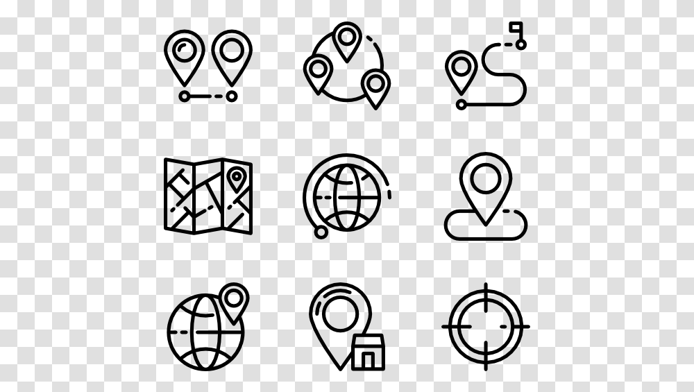 Location Outlined Design Vector Icon, Gray, World Of Warcraft Transparent Png