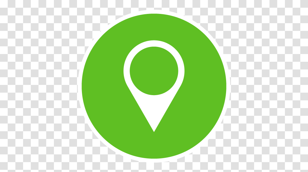Location Pin Green 03 Boxed Circle, Tennis Ball, Sport, Sports, Label Transparent Png
