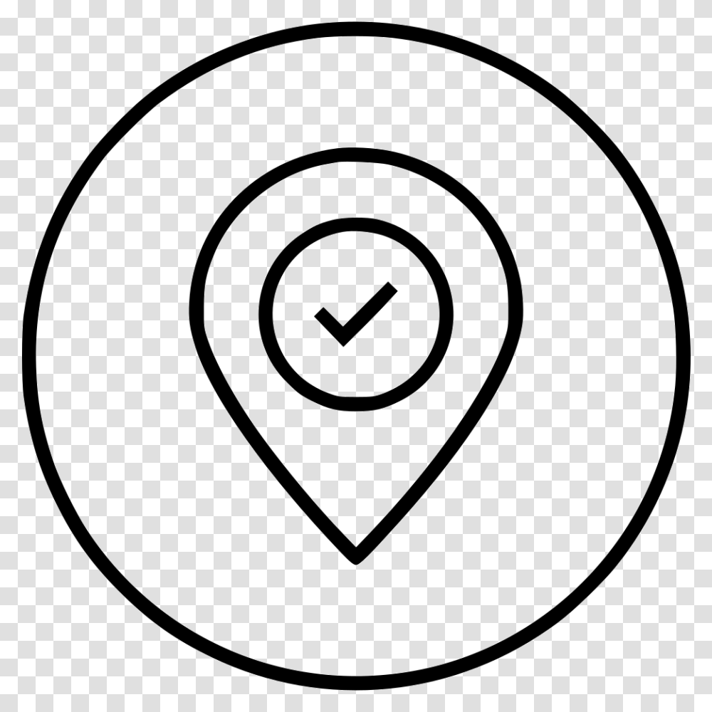 Location Pin Marker Destination Place Gps Hotel Circle, Logo, Trademark, Plectrum Transparent Png