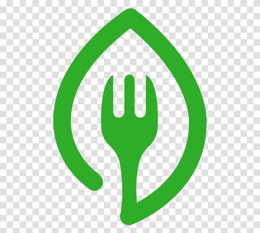 Locavores Logocore Leaf Logo Simple Green Dribbble Food Traffic Sign, Fork, Cutlery Transparent Png