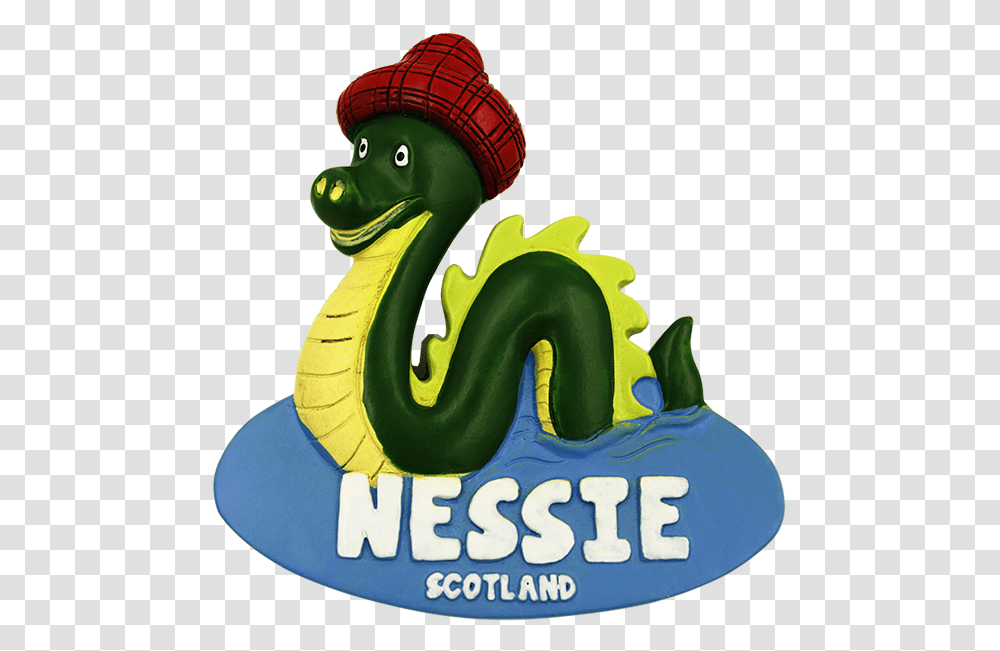 Loch Ness Monster Nessie Fridge Magnet Serpent, Dragon, Birthday Cake, Dessert, Food Transparent Png