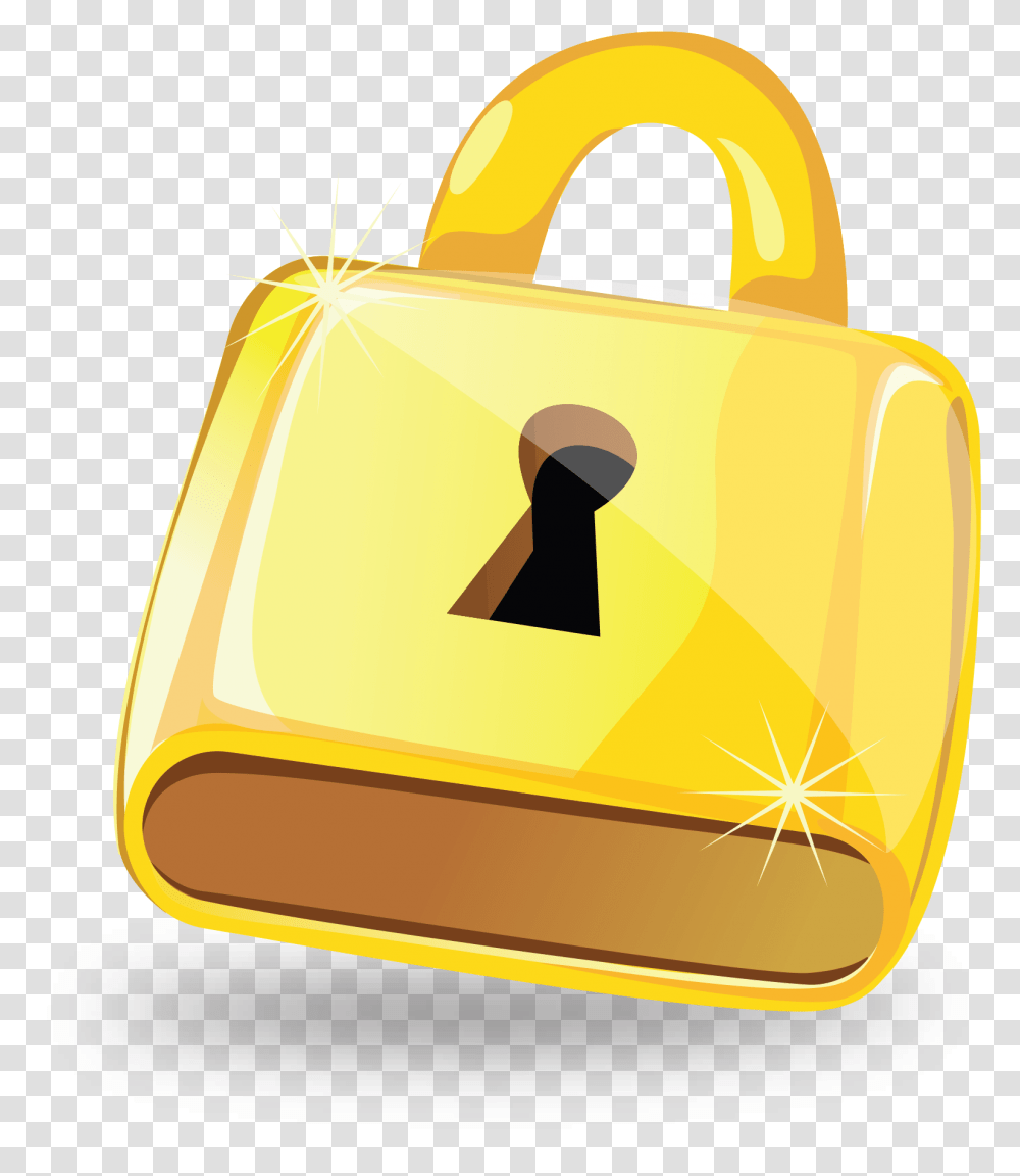 Lock Clipart Image Free Download Cartoon Pad Lock, Security, Bag Transparent Png