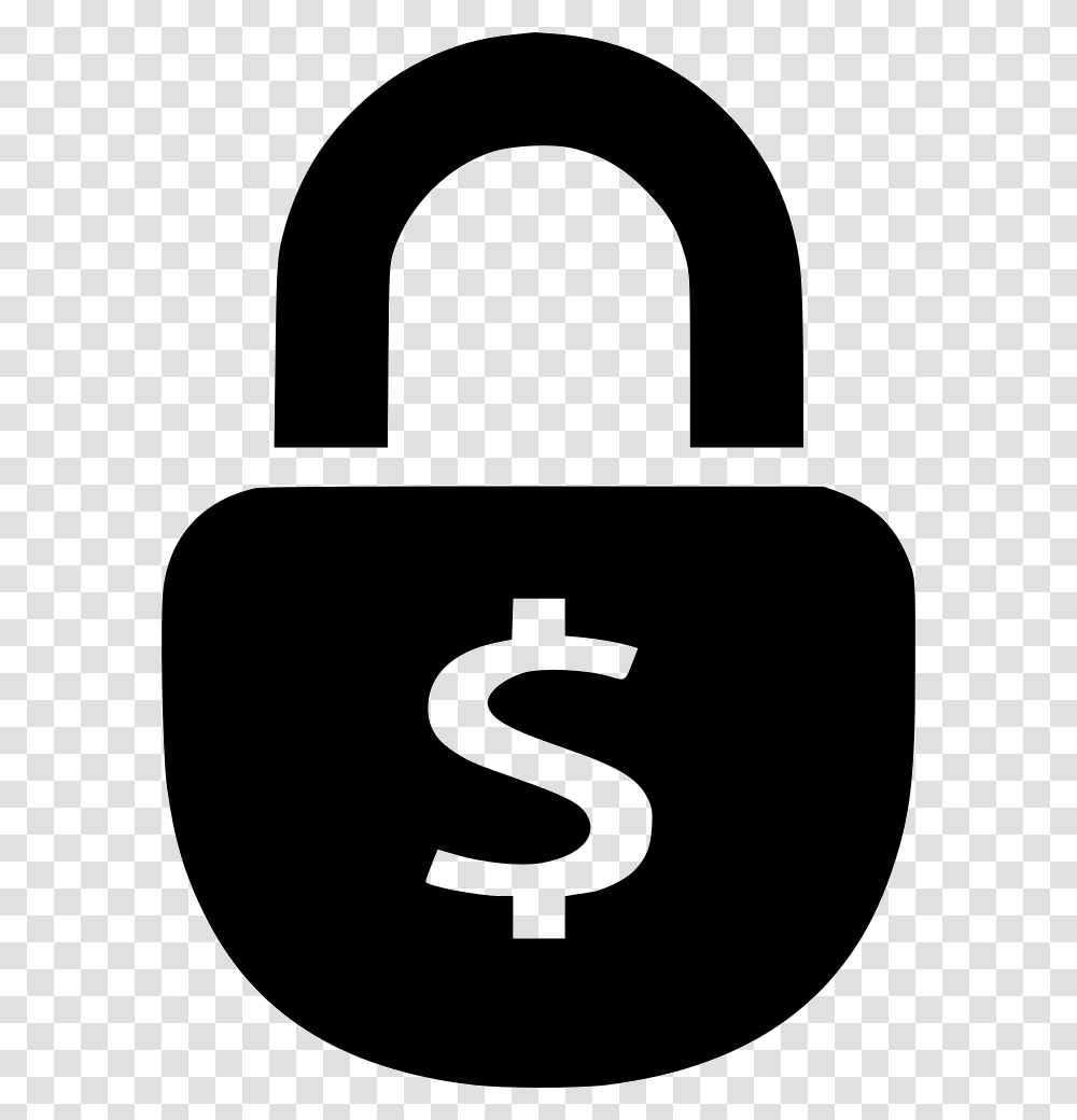 Lock Dollar Lock Icon, Combination Lock Transparent Png