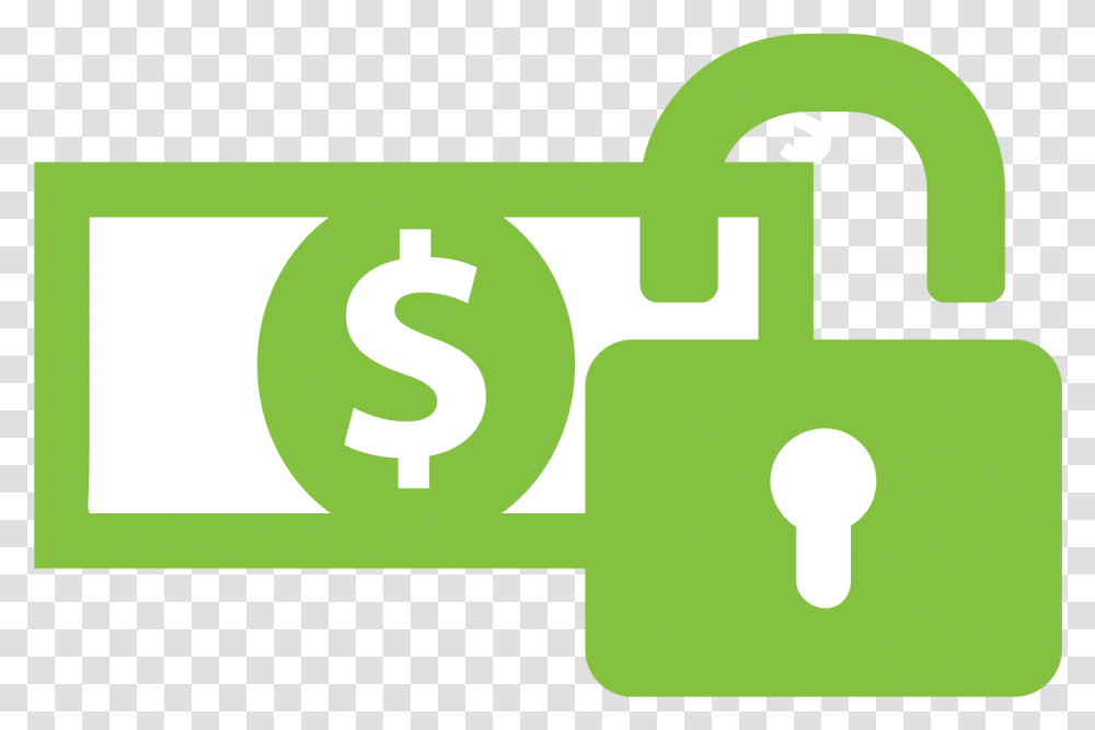 Lock Holding Money Sign, Number, Alphabet Transparent Png