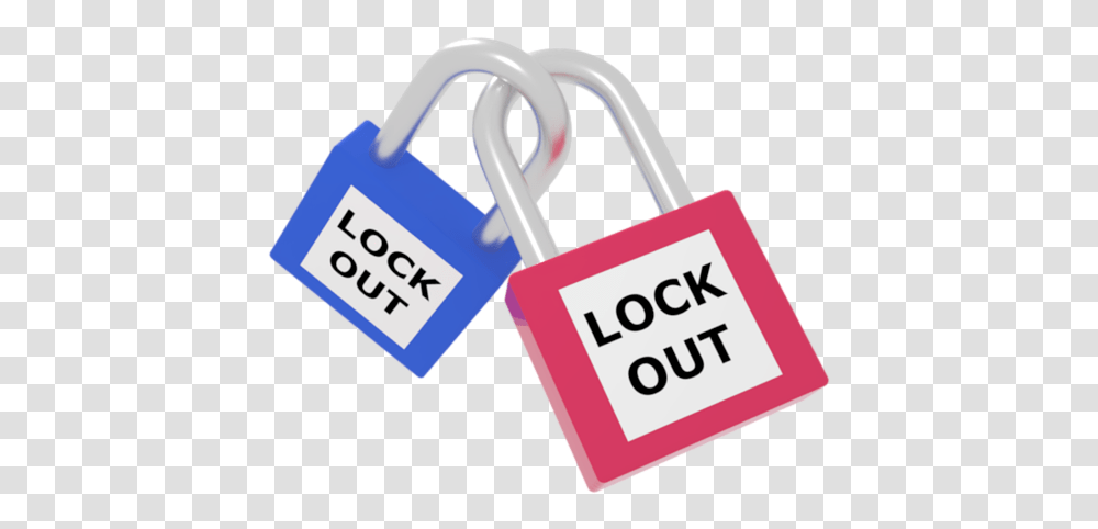 Lock Out Key Locked Metal Padlock Security Label, Tape, Combination Lock Transparent Png