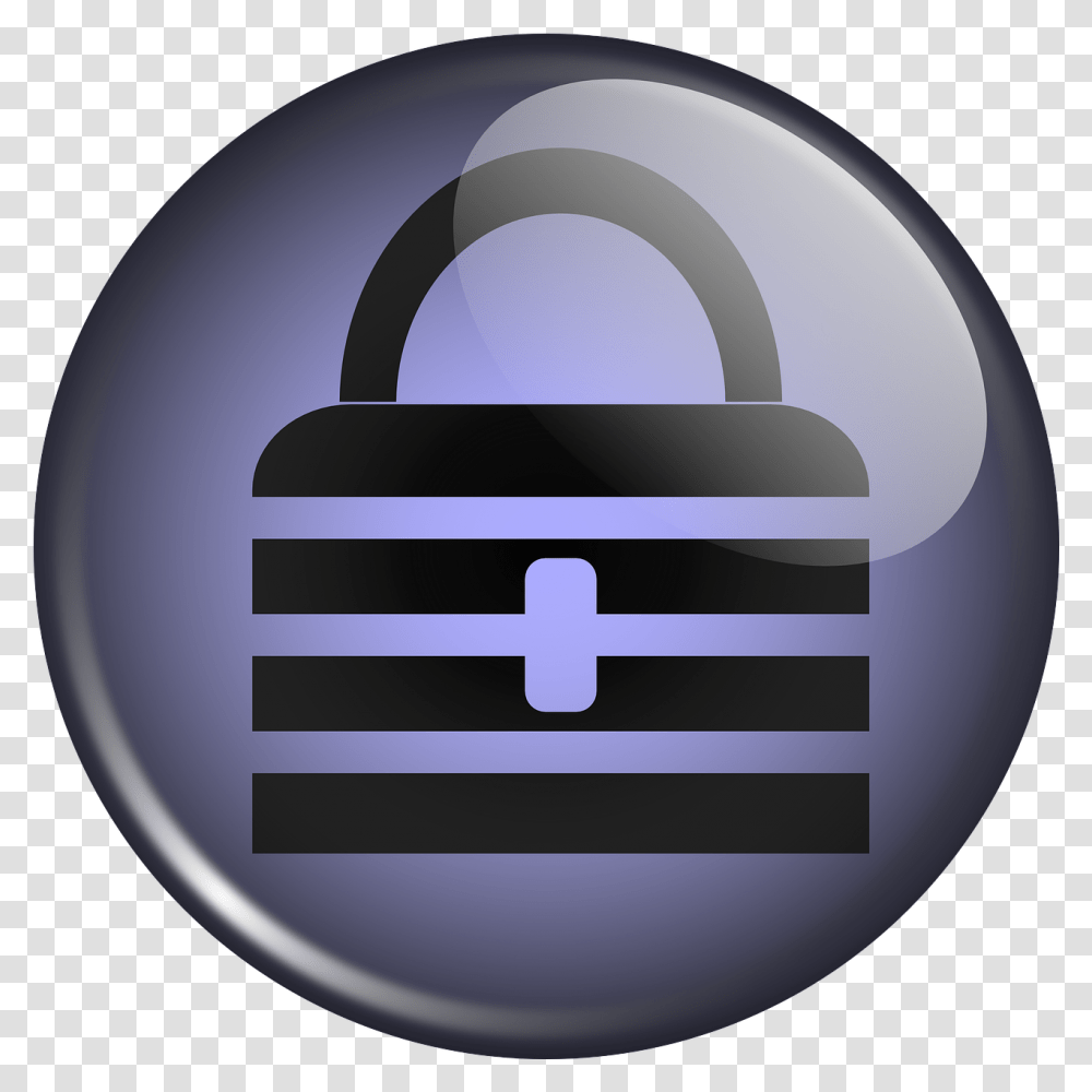Lock Purple Button Keepass Icon, Security, Combination Lock Transparent Png