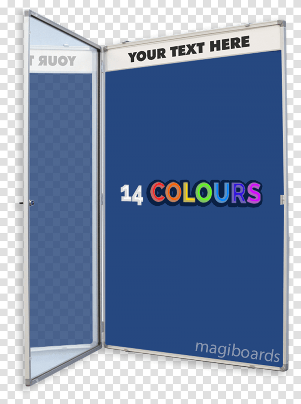 Lockable Colour Choice Notice Boards With Custom Printed Book Cover, Door, Locker, Security Transparent Png