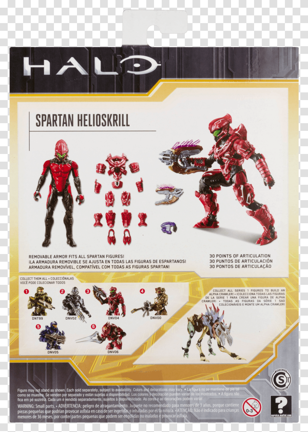 Locke Halo Mattel Alpha Crawler, Poster, Advertisement, Robot, Person Transparent Png
