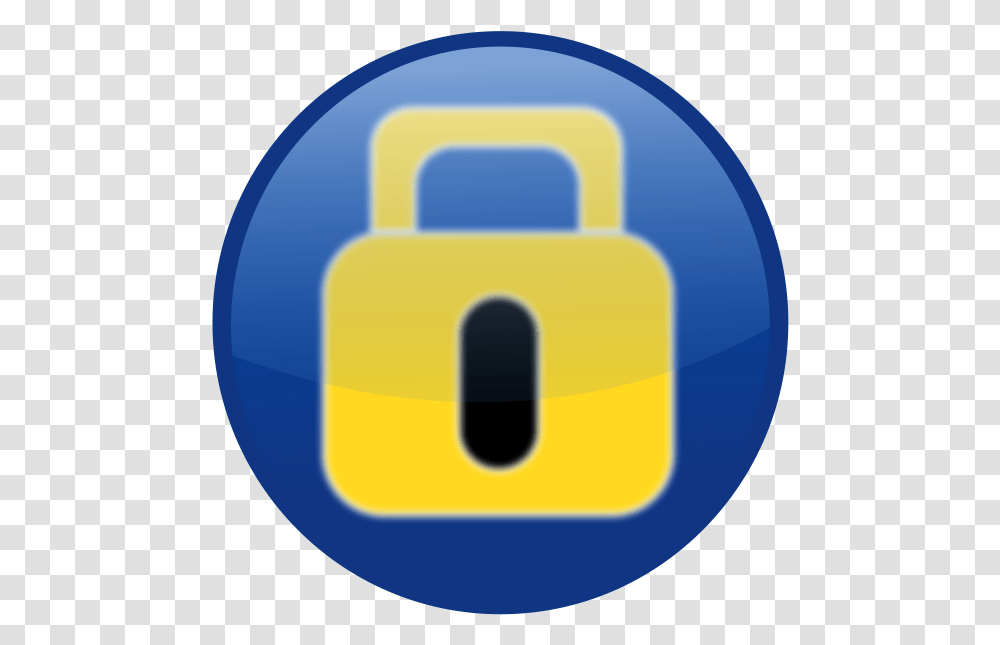 Locked Blue Yellow Images Clip Art, Security Transparent Png