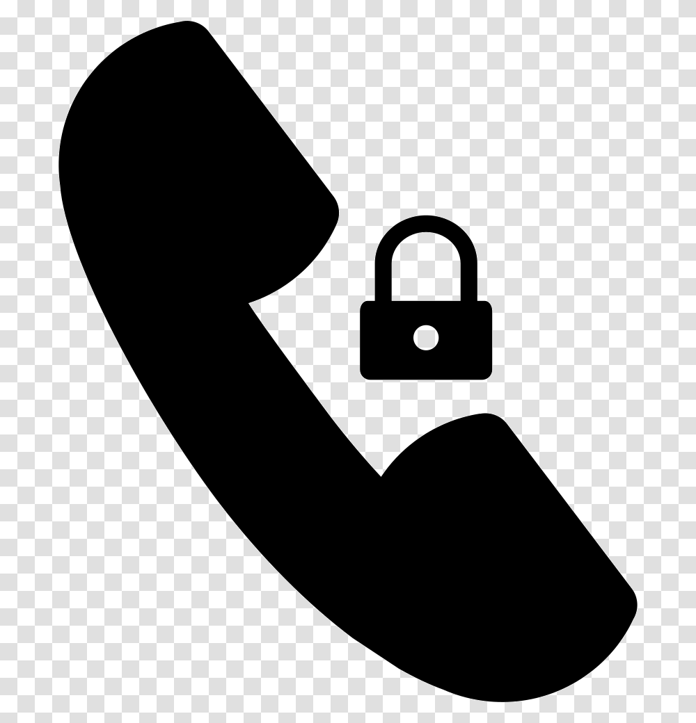 Locked Calls Interface Phone Symbol Llamada Bloqueada, Security, Shovel, Tool, Key Transparent Png