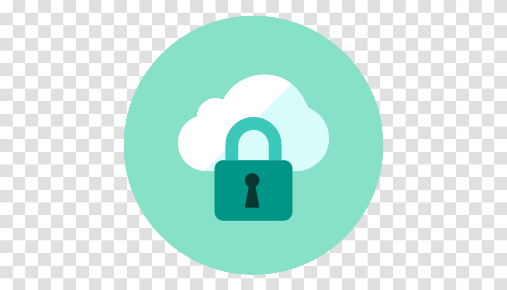 Locked Cloud Free Icon Of Kameleon Green Round Icone Predio Colorido, Security Transparent Png