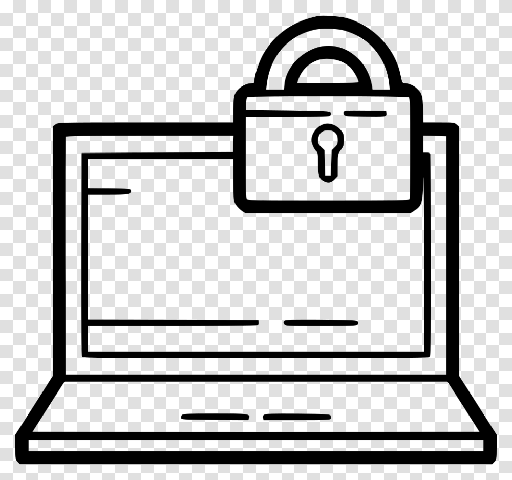 Locked Laptop Locked Laptop, Security, First Aid, Key Transparent Png