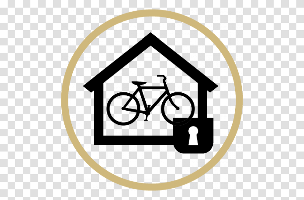 Locking Bike Shelter Logo Correct Number Of Bikes, Bicycle, Vehicle, Transportation, Wheel Transparent Png