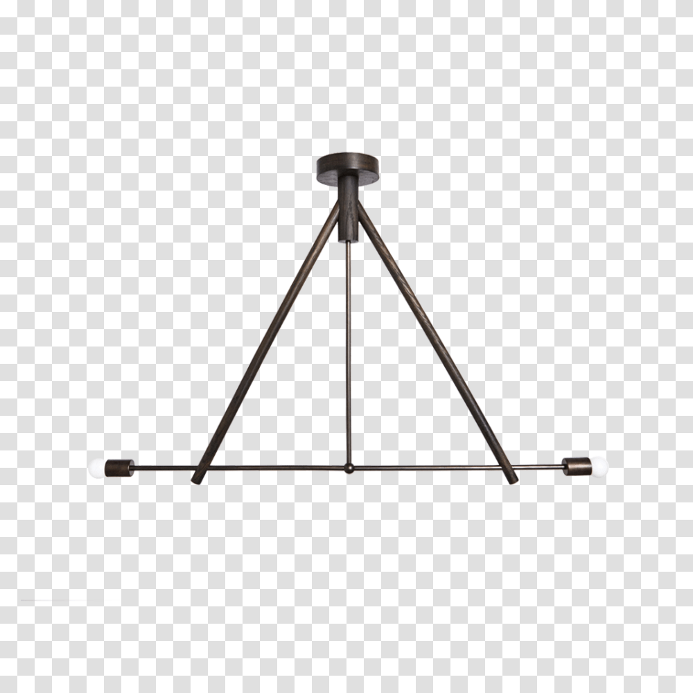 Lodge Chandelier Two, Lamp, Tripod, Wood, Triangle Transparent Png