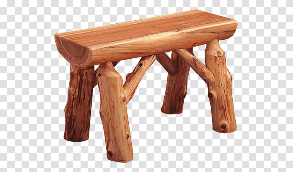 Log Bench End Table, Furniture, Axe, Tool, Coffee Table Transparent Png