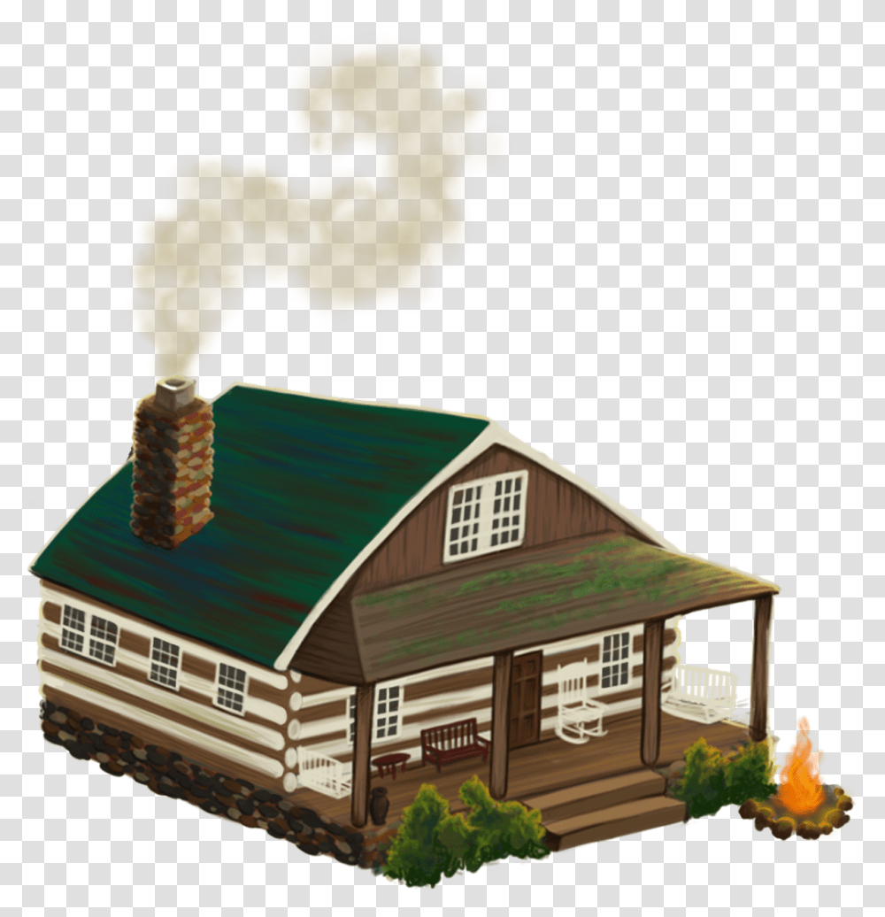 Log Cabin, Housing, Building, House, Neighborhood Transparent Png