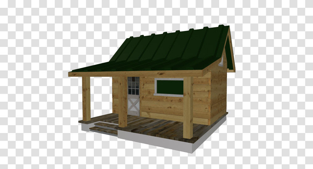 Log Cabin Polycount, Housing, Building, Dog House, Den Transparent Png
