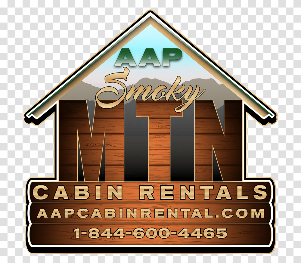 Log Cabin Rentals In The Great Smoky Mountains Area Poster, Housing, Building, Nature, Outdoors Transparent Png