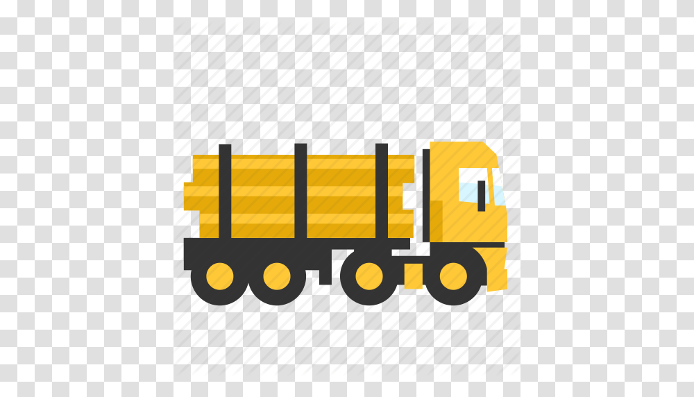 Log Semi Trailer Transport Truck Wood Icon, Transportation, Vehicle, Shipping Container Transparent Png
