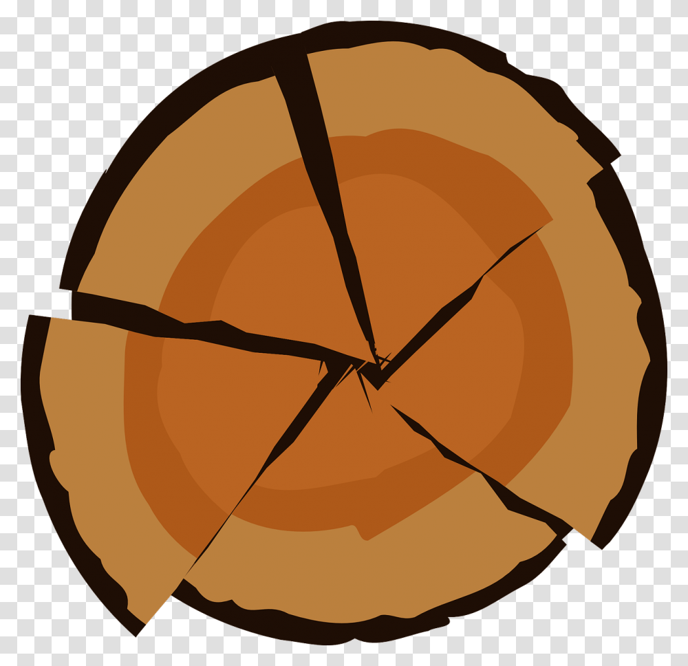 Log Wood Tree Cut Sawn Rings Section Brown Sawing Logs, Food, Bun, Bread, Pumpkin Transparent Png