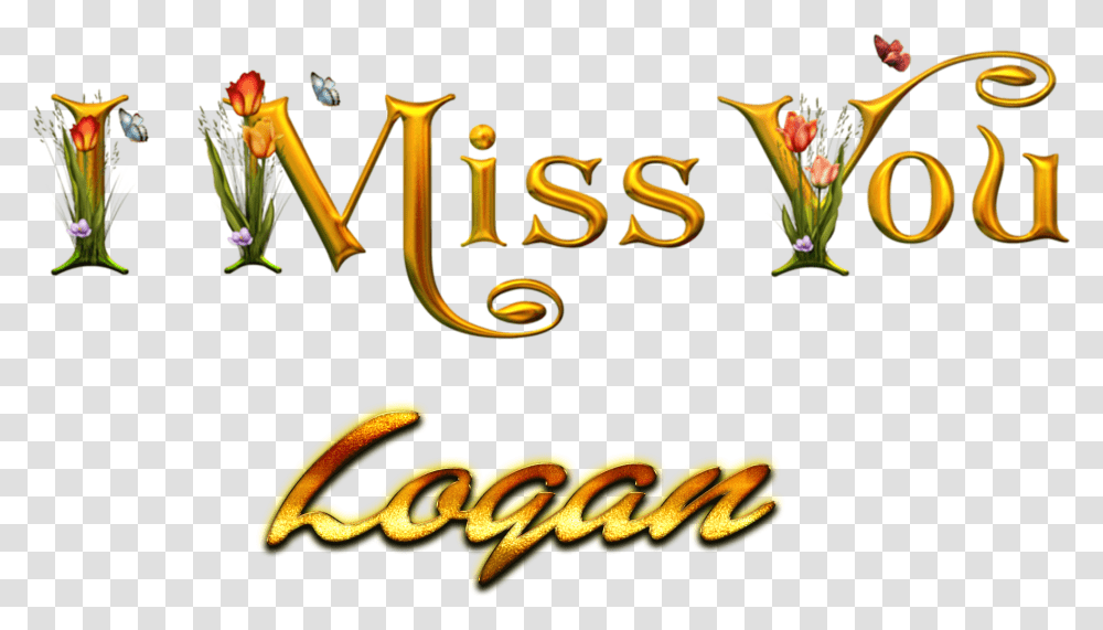 Logan Miss You Name Calligraphy, Alphabet, Food, Diwali Transparent Png