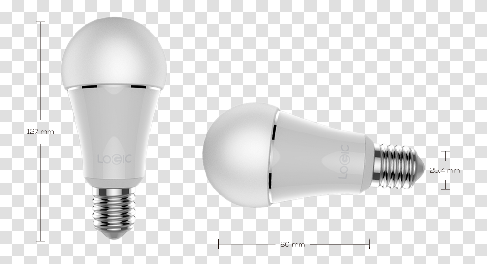 Logic Bright Light - Specs Compact Fluorescent Lamp, Lightbulb, LED Transparent Png