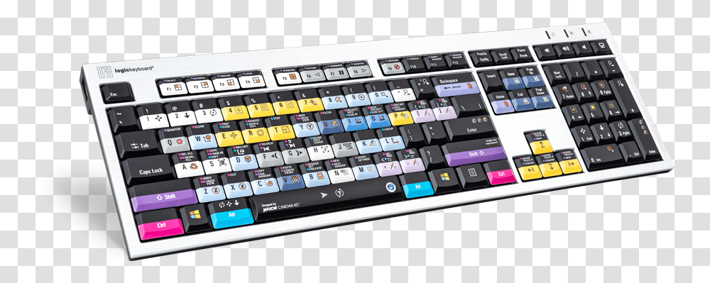 Logickeyboard Keyboard Cinema, Computer, Electronics, Computer Hardware, Computer Keyboard Transparent Png
