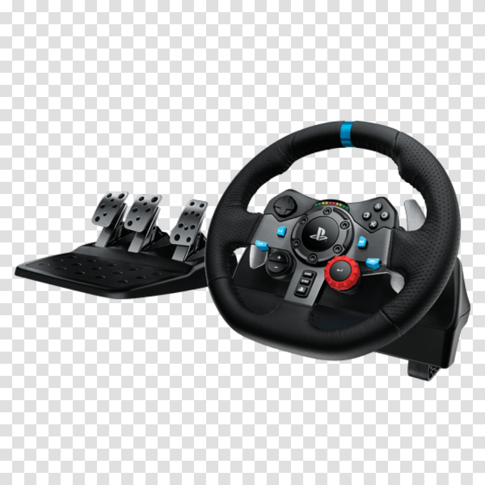 Logitech Driving Force Racing Steering Wheel For Pc, Machine, Pedal Transparent Png