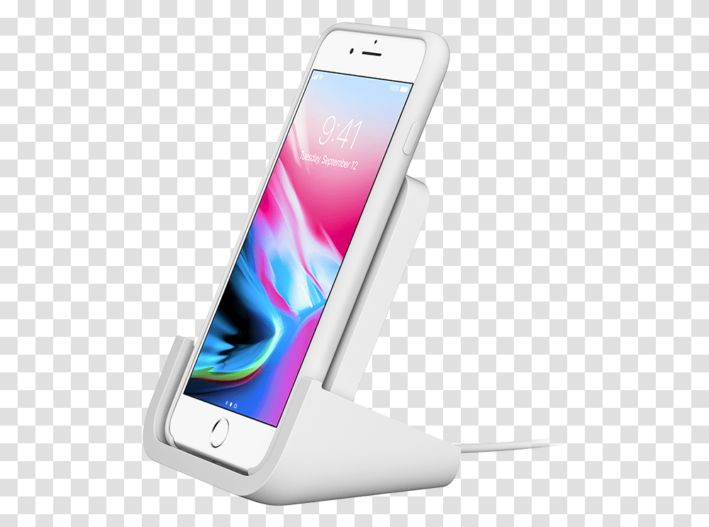 Logitech Powered Iphone Wireless Charging Stand Qi Certified Logitech Wireless Charger, Mobile Phone, Electronics, Cell Phone Transparent Png