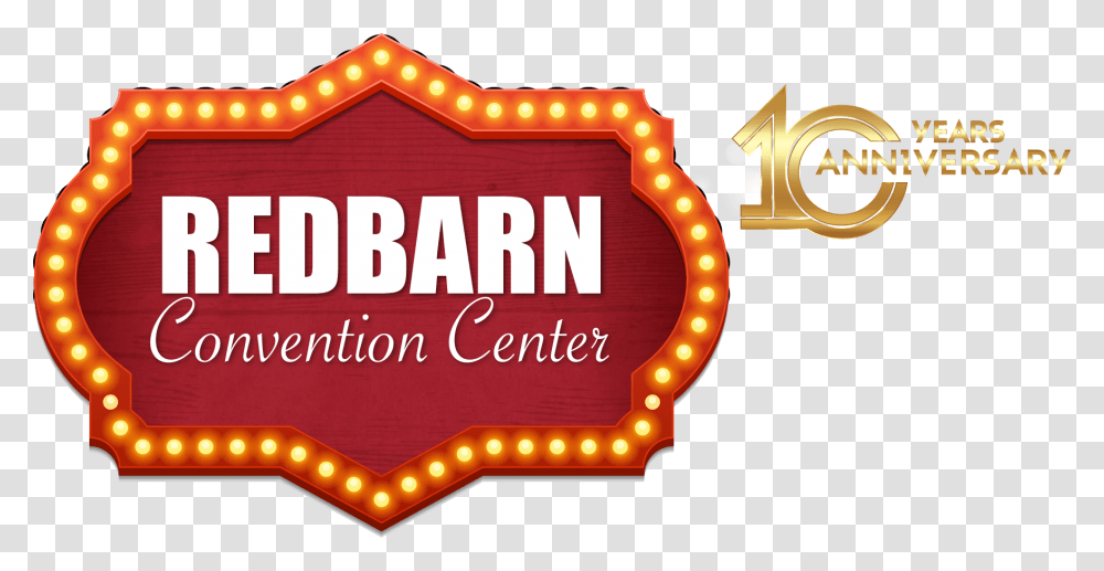 Logo 10years V2 Red Barn Convention Center, Label, Vegetation, Plant Transparent Png