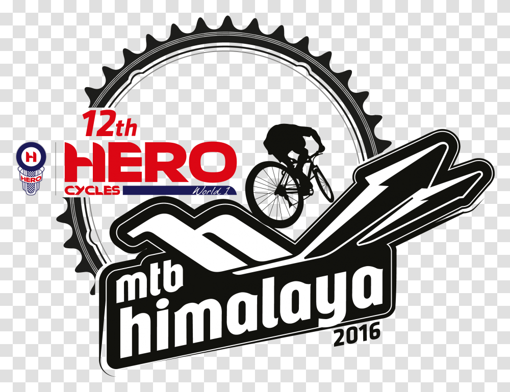 Logo 12 Heromtbhimalaya Hero Mtb Himalaya Logo Clipart Hero Cycles, Label, Text, Symbol, Trademark Transparent Png