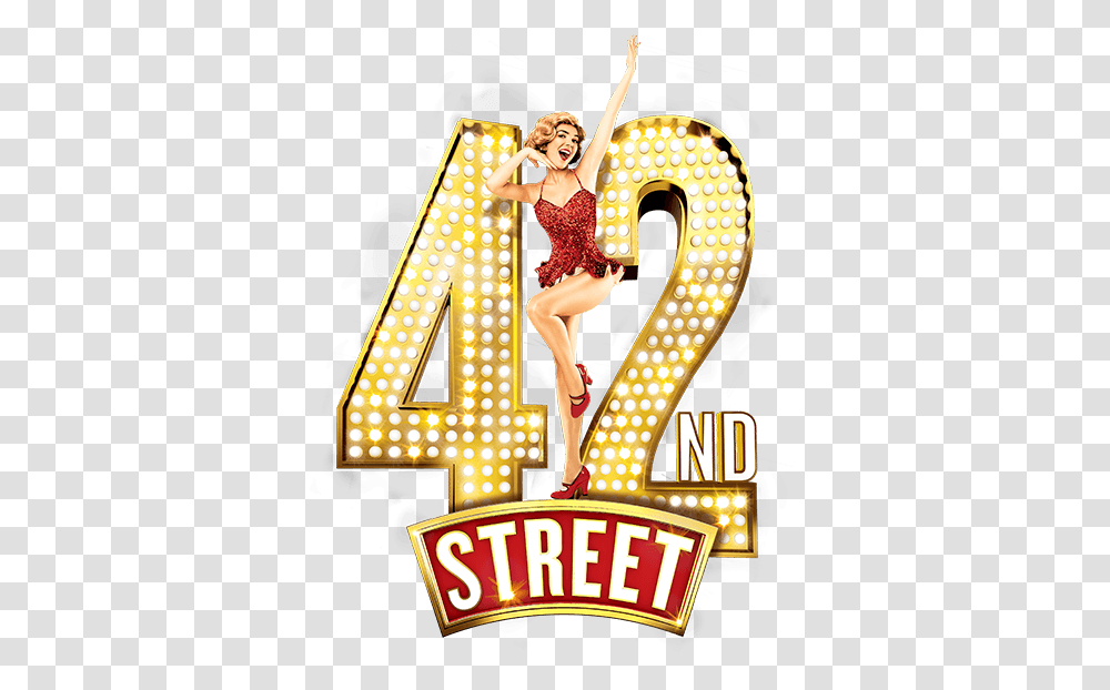 Logo 42nd Street Broadway, Alphabet, Person, Number Transparent Png