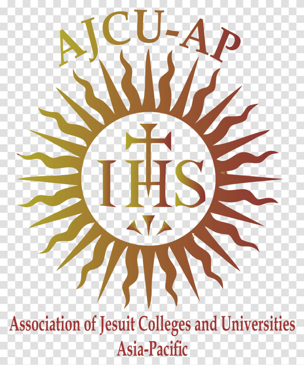 Logo Ajcu Warna Symbol Saint Ignatius Of Loyola, Poster, Advertisement, Emblem, Text Transparent Png