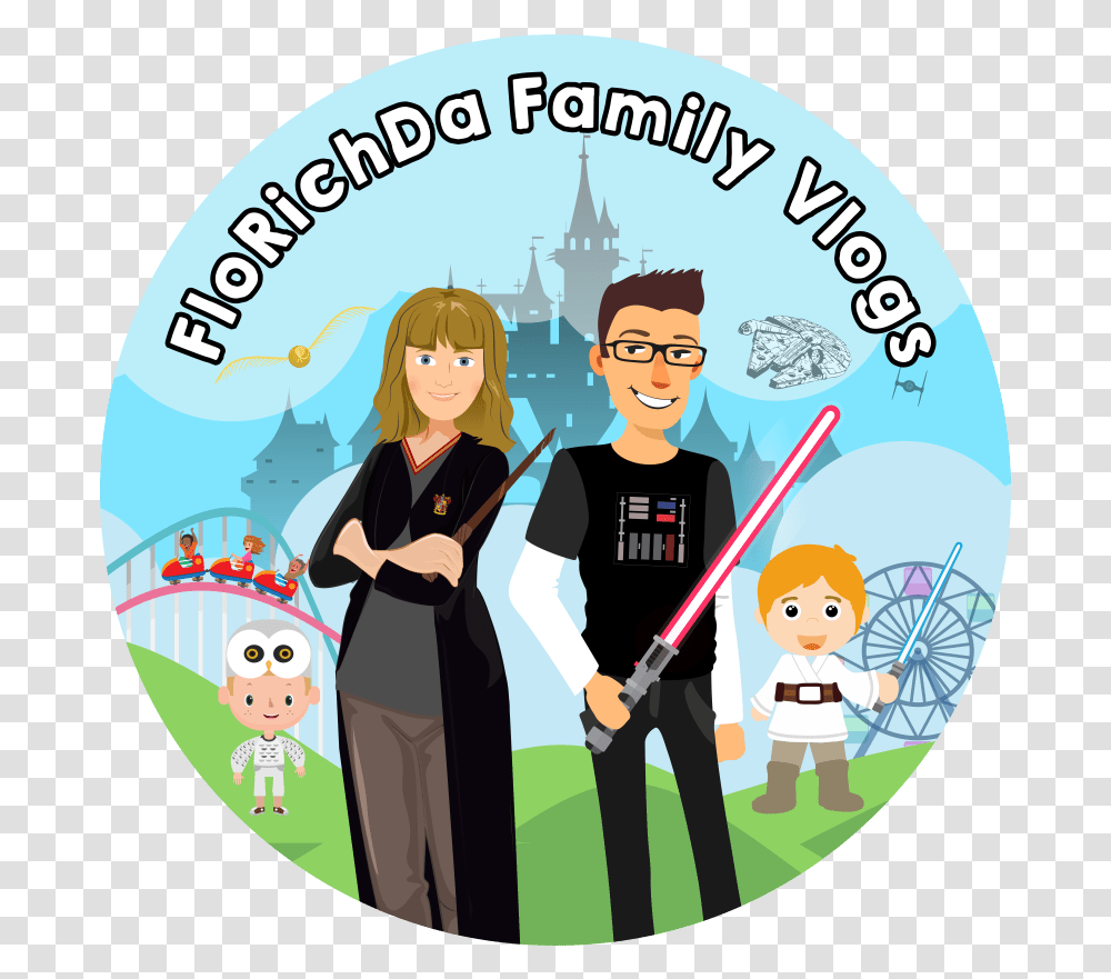 Logo An Twitter Family Vlog Logo, Person, Human, Dvd, Disk Transparent Png