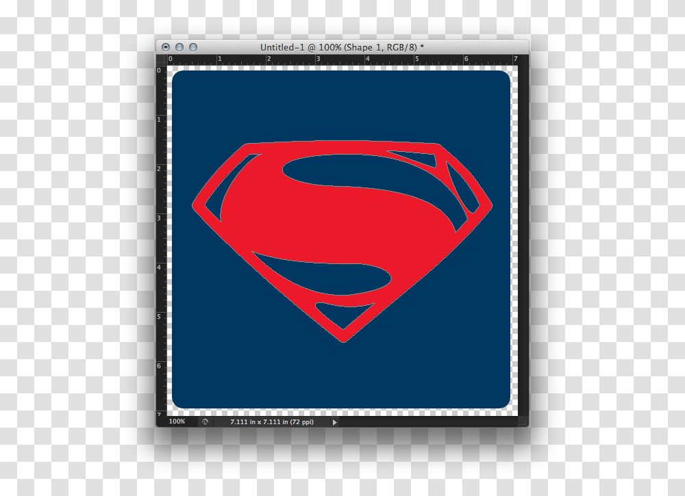 Logo And Rounded Rectangle Superman, Triangle, Screen, Electronics Transparent Png
