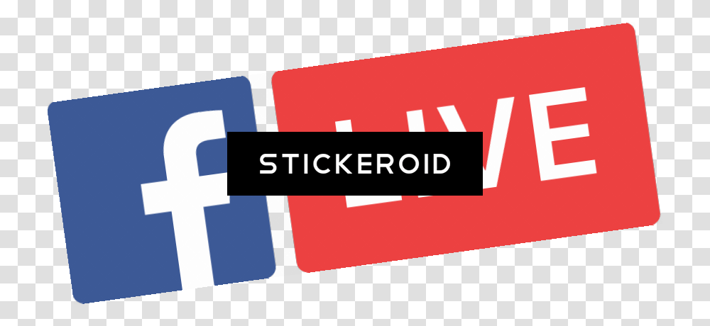 Logo Background Logo Facebook Live, Text, Symbol, First Aid, Label Transparent Png