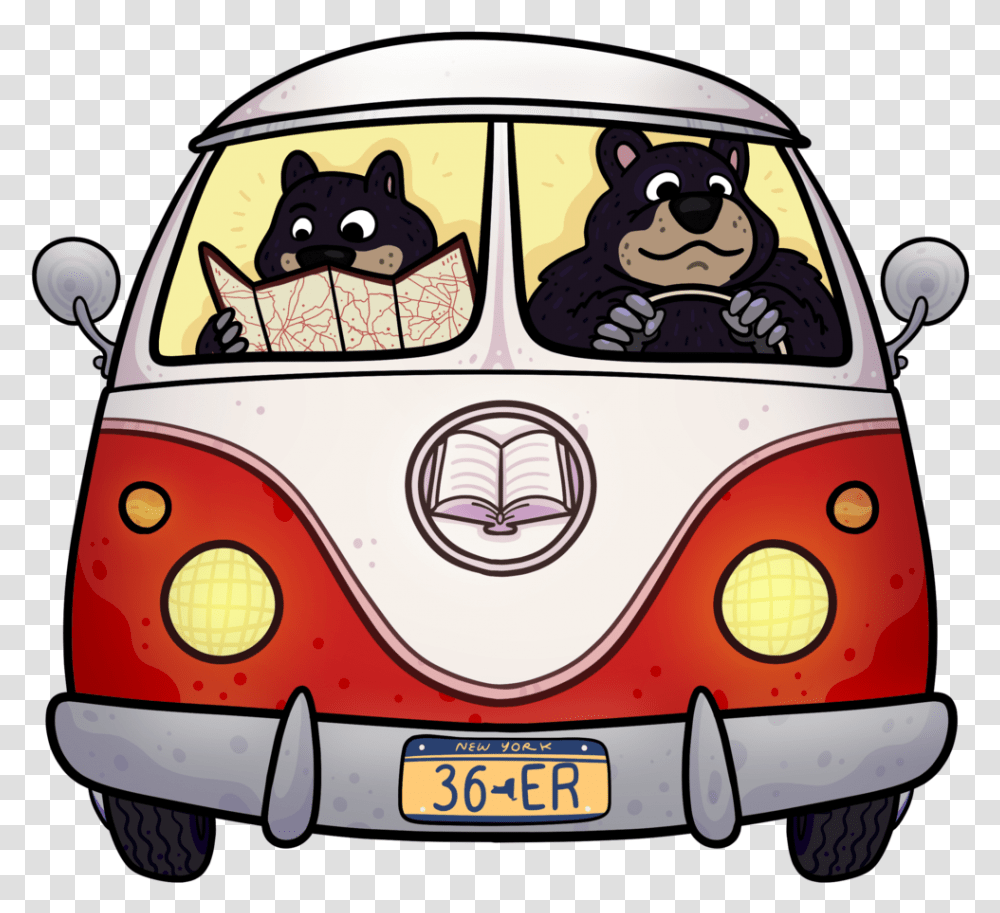 Logo Bear Design Uhls Library Expedition, Vehicle, Transportation, Van, Bus Transparent Png