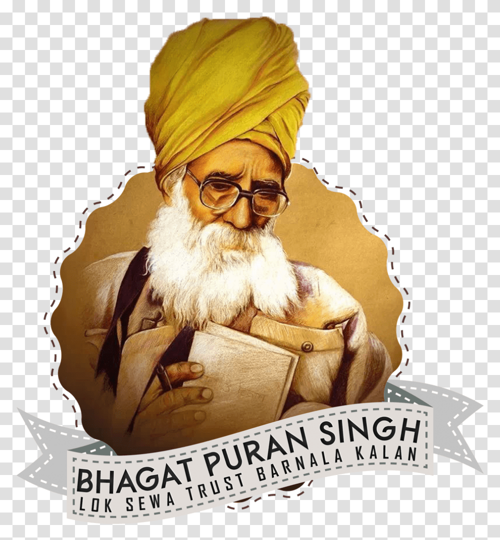 Logo Bhagat Puran Singh Bhagat Puran Singh Real, Apparel, Face, Person Transparent Png