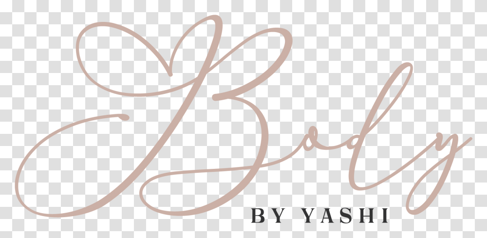 Logo Body By Yashi Calligraphy, Handwriting, Bow, Alphabet Transparent Png