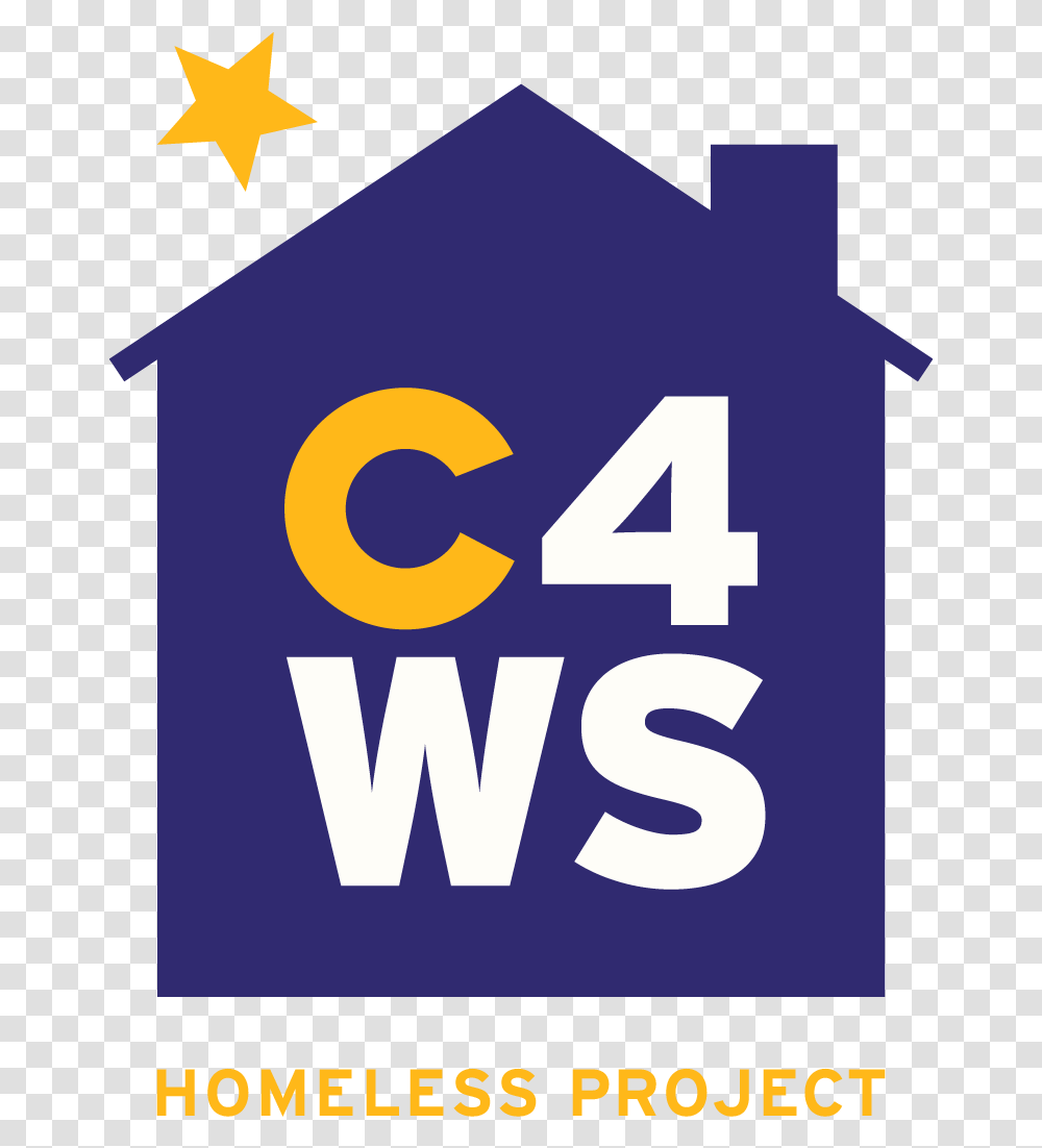 Logo C4ws Homeless Project, Alphabet, Number Transparent Png