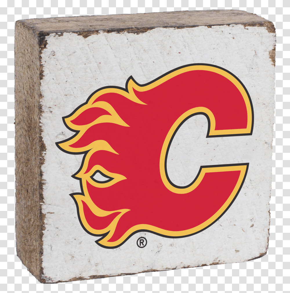 Logo Calgary Flames, Label, Cow, Cattle Transparent Png