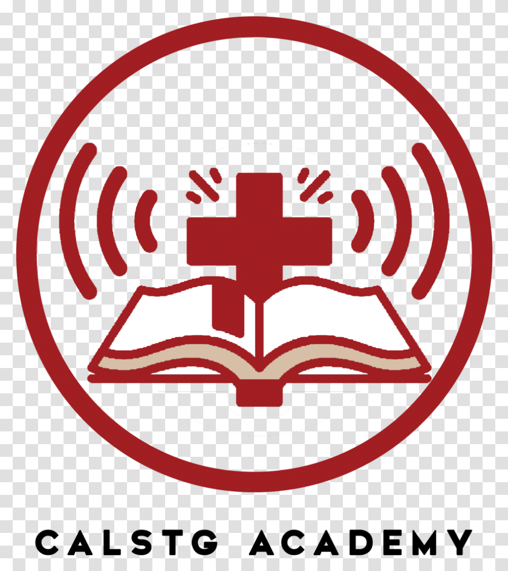 Logo Calstgacademy Podcast With Text Red Version, Trademark, Emblem Transparent Png