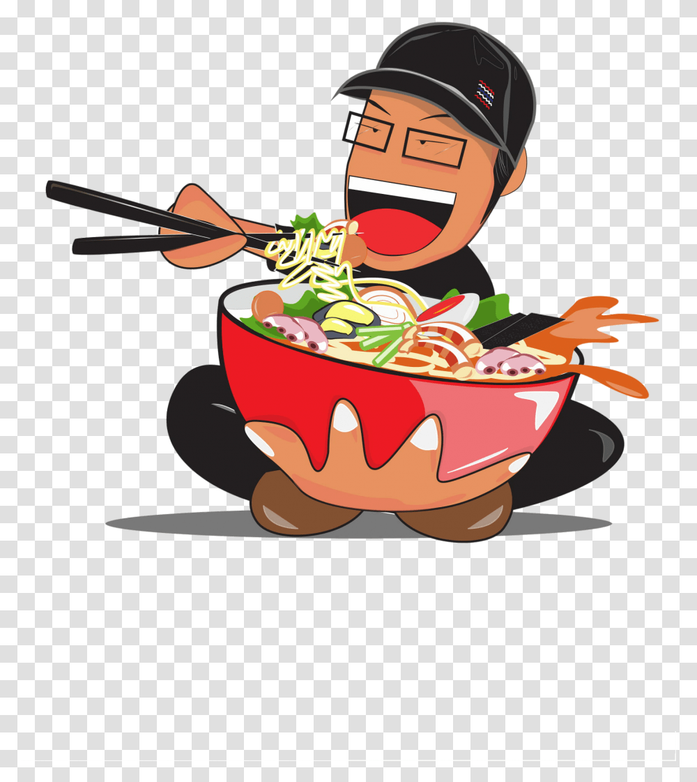 Logo Cartoon Rice Bowl, Eating, Food, Helmet Transparent Png