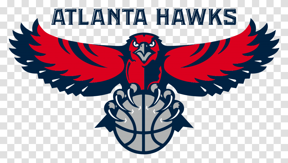 Logo Cdn Nba Atlanta Hawks Logo, Poster, Bird, Animal, Symbol Transparent Png