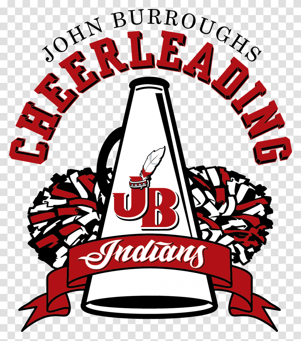 Logo Cheerleader Download John Burroughs High School, Trademark, Beverage Transparent Png