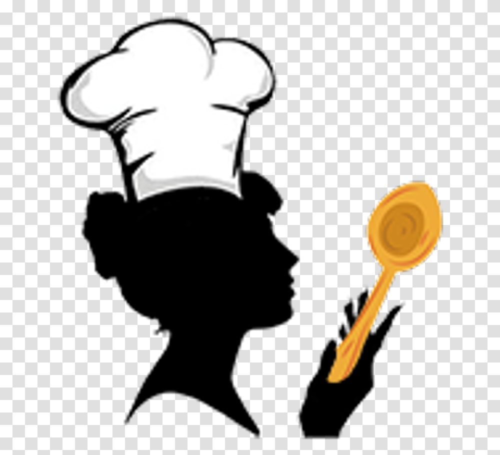 Logo Chef Clipart Woman Chef Silhouette, Leisure Activities, Hand, Musical Instrument Transparent Png