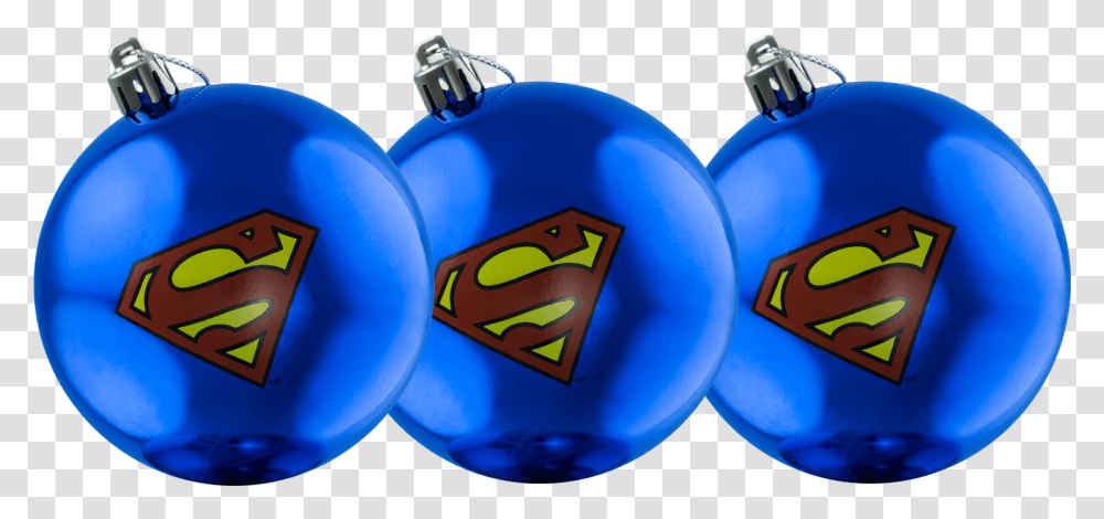Logo Christmas Bauble 3 Pack Superman Ikon Collectables Superman, Ball, Sphere, Sport, Sports Transparent Png