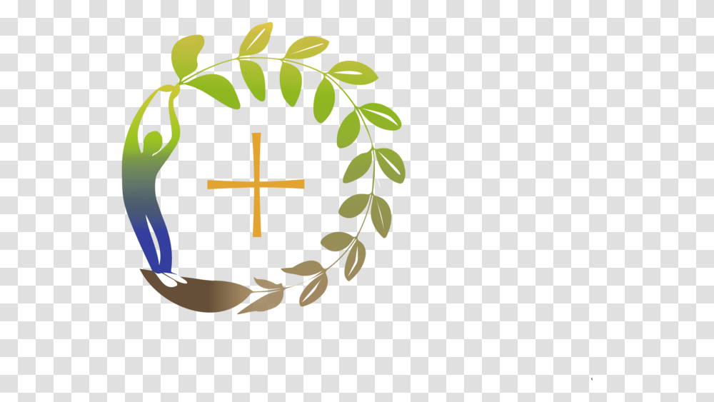 Logo Colegio Santa Cruz De Freire, Leaf, Plant, Cross Transparent Png